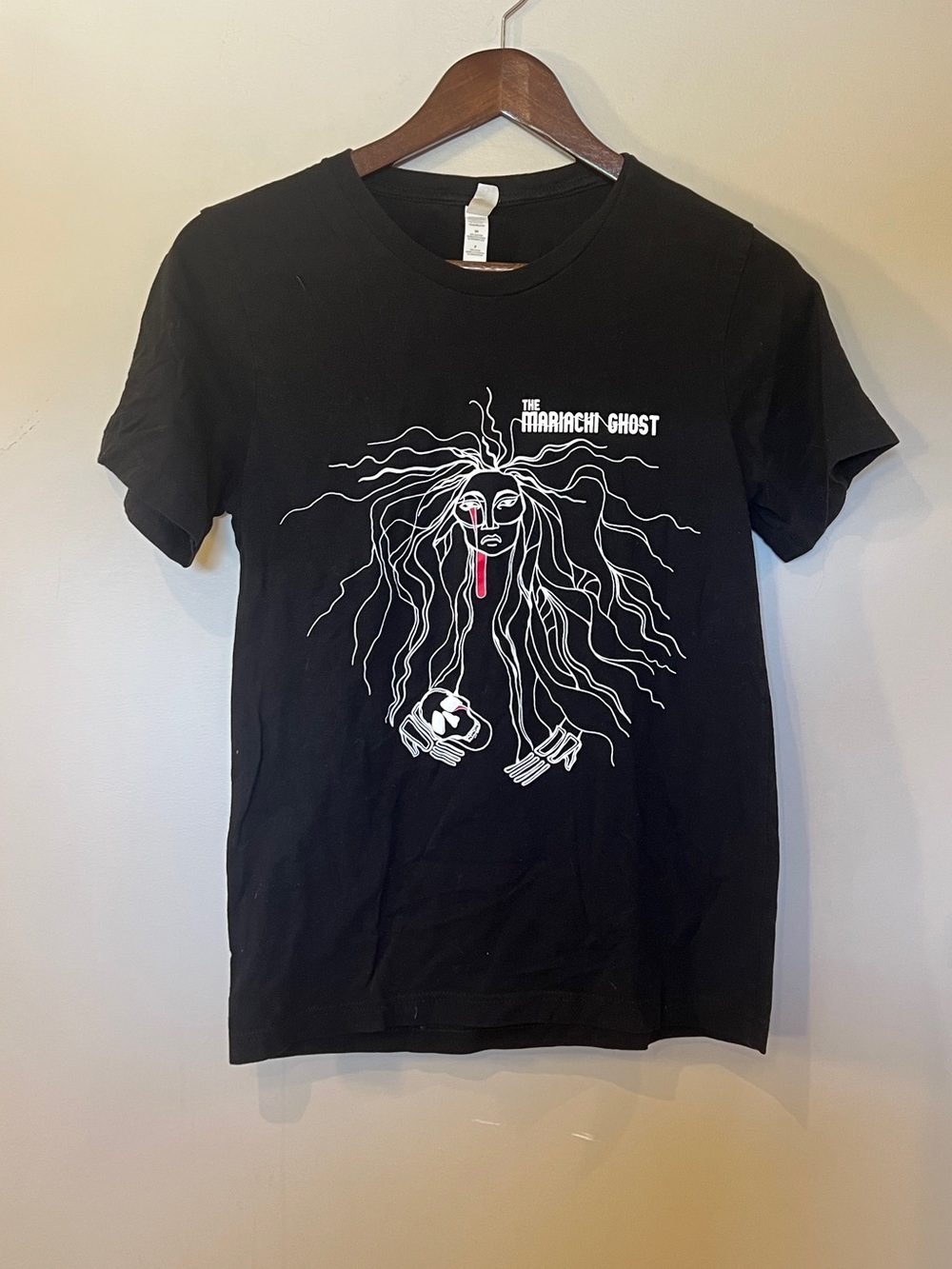 The Mariachi Ghost Black Graphic T-Shirt Women’s Small Band Tee - Picture 2 of 7